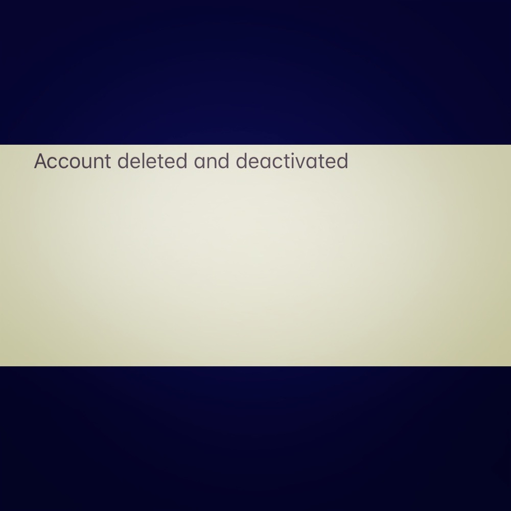 Account deleted and deactivated due to inactivity
